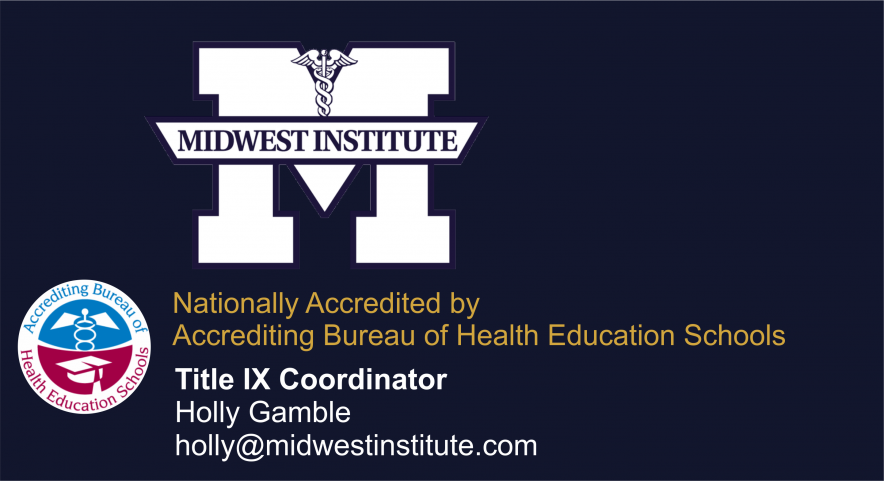 Midwest Institute Logo and Title IX Coordinator Contact